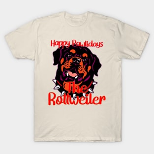 The Rottie - Happy Pawlidays T-Shirt